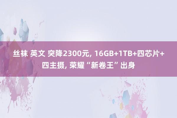 丝袜 英文 突降2300元， 16GB+1TB+四芯片+四主摄， 荣耀“新卷王”出身