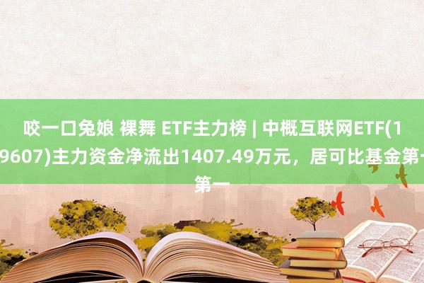 咬一口兔娘 裸舞 ETF主力榜 | 中概互联网ETF(159607)主力资金净流出1407.49万元，居可比基金第一